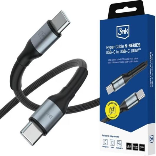 Cavo USB-C 3MK Hyper Cable N-SERIES 1.5 m 100 W USB 2.0