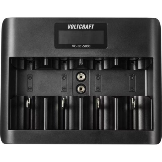 Ladegerät Voltcraft VC-BC 5100 5x Ladeschächte USB-C Micro USB NiMH