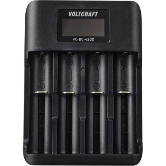 Ladegerät für Batterien Voltcraft VC-BC 4200 4x NiMH USB-A/USB-C