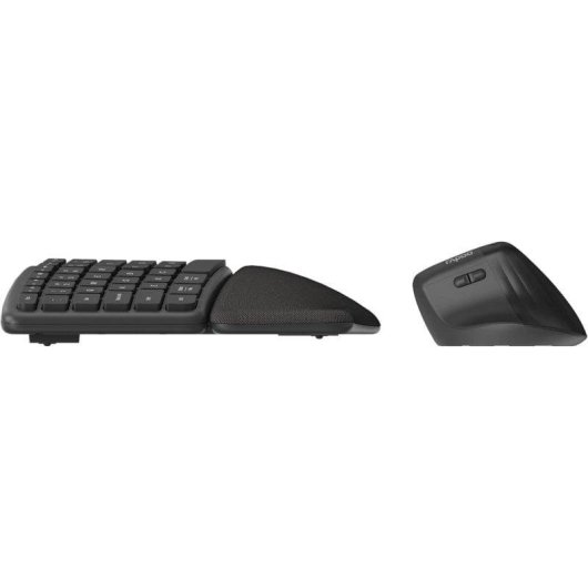 Teclado Rapoo 8810ME inalámbrico multimodo ergonómico con ratón óptico