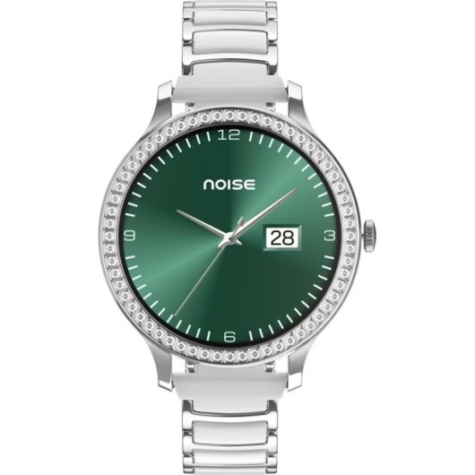 NoiseFit Diva Araya Bluetooth 1,28" Plata Correa Talla Única IP68 SpO2 Pulsómetro