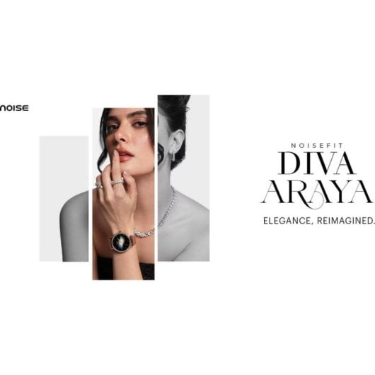 NoiseFit Diva Araya Bluetooth 1,28" Plata Correa Talla Única IP68 SpO2 Pulsómetro