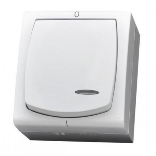 Interruptor Inteligente Ospel LNH-11NS/00 Blanco IP44 250 V 16 A