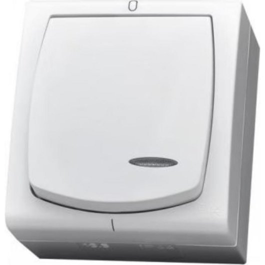 Interruptor Inteligente Ospel LNH-11NS/00 Blanco IP44 250 V 16 A