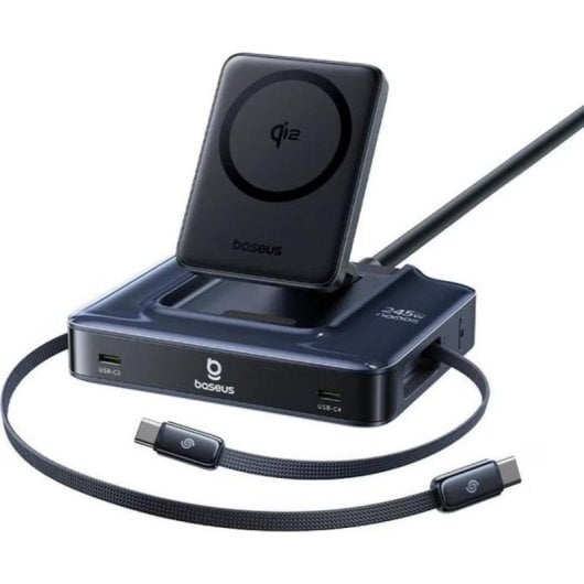 Estación de Carga Baseus Nomos NH21 6 Puertos 245W USB-C Power Delivery
