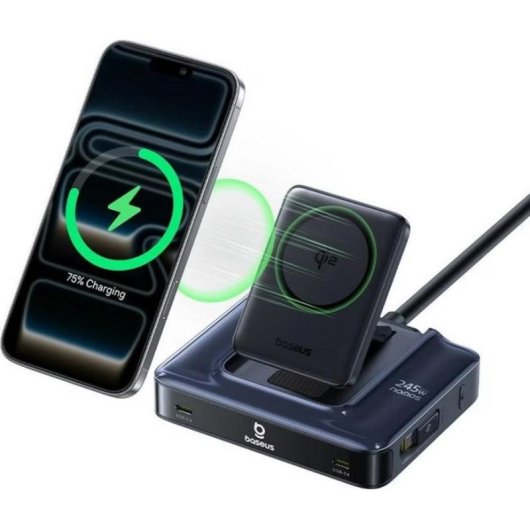 Estación de Carga Baseus Nomos NH21 6 Puertos 245W USB-C Power Delivery