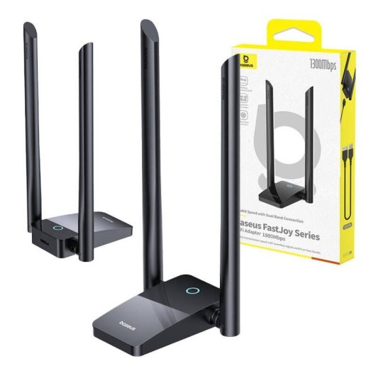 Adaptateur WiFi Baseus FastJoy 1800Mbps Noir