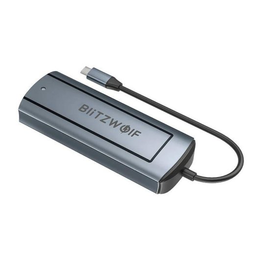 Adaptador 6 en 1 Blitzwolf BW-Neo TH13 USB 3.0 HD Display Port USB-C PD SSD
