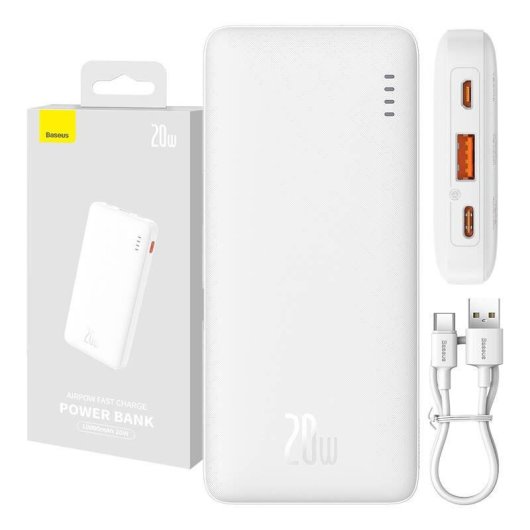 Powerbank Baseus Airpow 10000mAh 20W Weiß