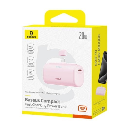 Powerbank Baseus Compact 5000mAh 20W Rose