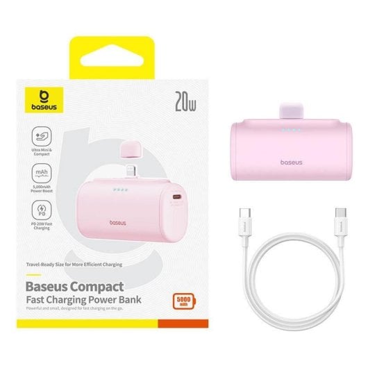 Powerbank Baseus Compact 5000mAh 20W Rose