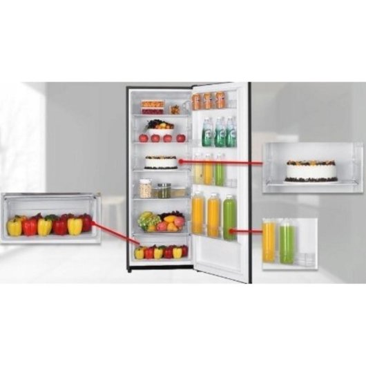 Frigorífico Una Puerta MPM MPM-246-CJ-26 Defrost 143cm 242L E Negro