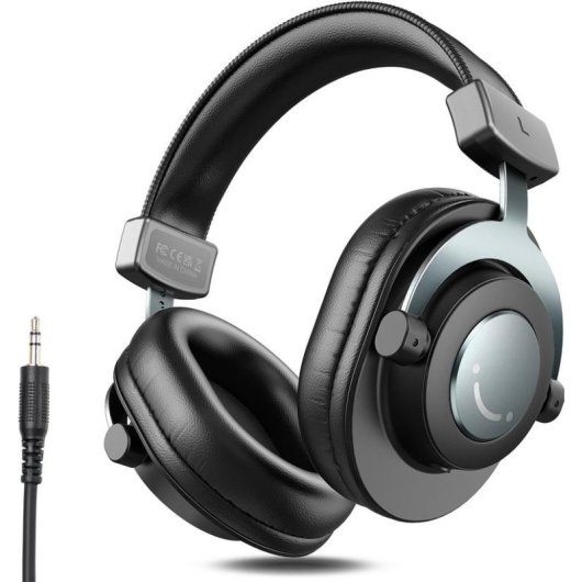 Auriculares Fifine H8 con cable 3.5 mm y 6.35 mm para estudio y música, negros
