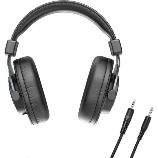 Auriculares Fifine H8 con cable 3.5 mm y 6.35 mm para estudio y música, negros