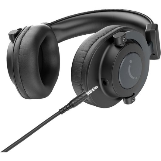 Auriculares Fifine H8 con cable 3.5 mm y 6.35 mm para estudio y música, negros
