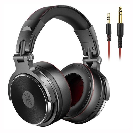 Auriculares Oneodio Pro50 cableados negros con doble jack