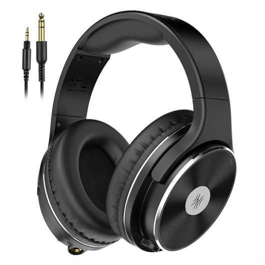 Casque OneOdio Studio HiFi avec câble, micro, Shareport et compatibilité étendue noir