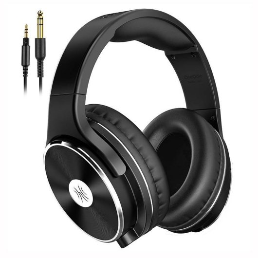 Casque OneOdio Studio HiFi avec câble, micro, Shareport et compatibilité étendue noir