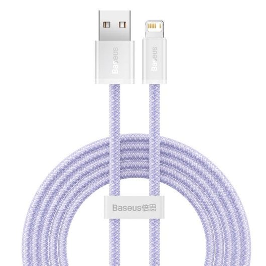 Cable Baseus Dynamic USB a Lightning 2.4A 2m Púrpura