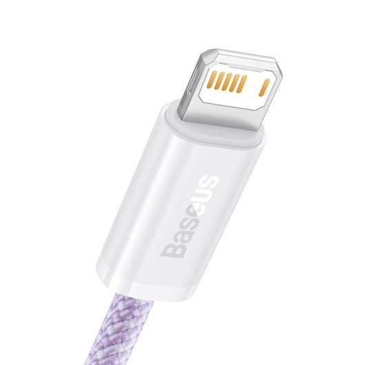 Cable Baseus Dynamic USB a Lightning 2.4A 2m Púrpura