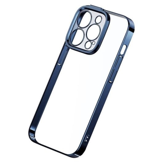 Funda para móvil Baseus Glitter Magnetic PC Bleu Transparent pour iPhone 14 Pro