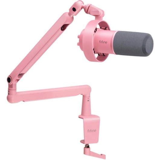Microphone Fifine K688P USB-C XLR cardioïde avec bras et contrôle de gain