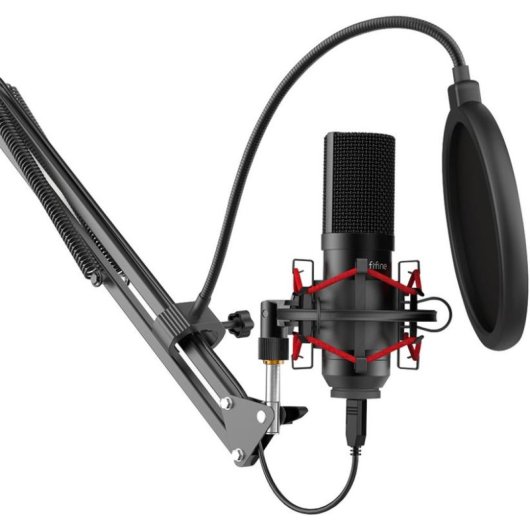 Mikrofon Fifine T732 USB cardioid mit Arm und Popfilter