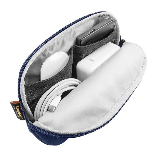 Capa Tomtoc Defender-A13 para portátil 14" + estojo de acessórios azul marinho