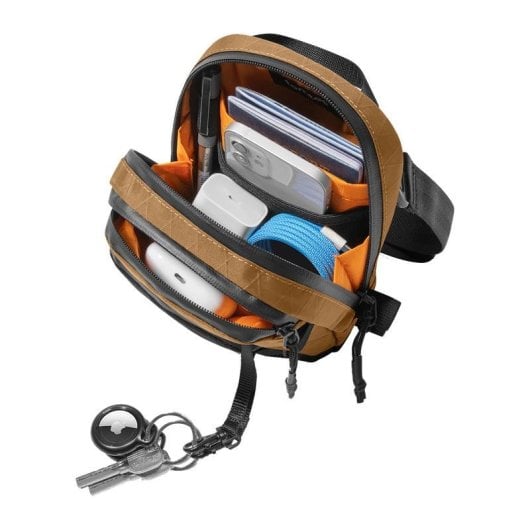 Bolsa de viagem Tomtoc Aviator-T37 com ombreira X-Pac castanho