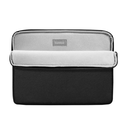 Capa Tomtoc Light-A18 preta para portátil 14" com bolso frontal