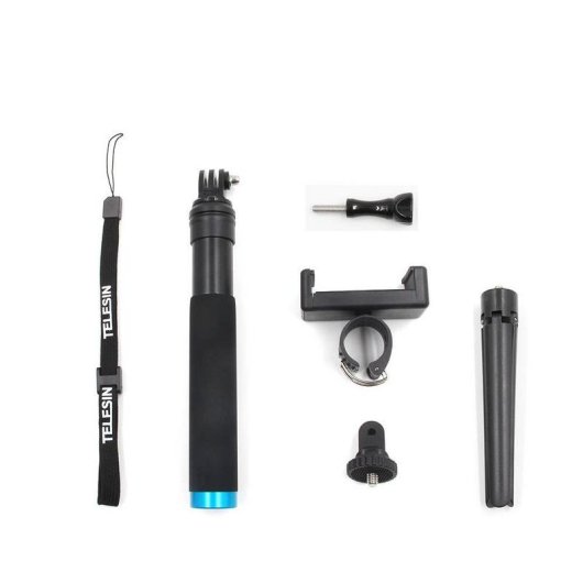 Varinha Telesin GP-MNP-090-D com tripé e suporte para telemóvel