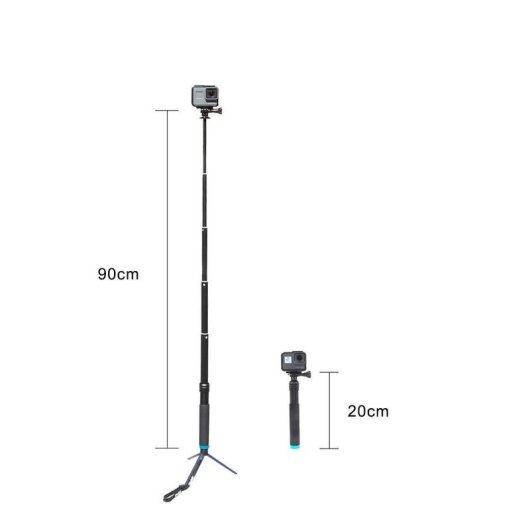Varinha Telesin GP-MNP-090-D com tripé e suporte para telemóvel