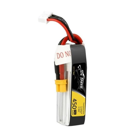 Batterie Tattu 450mAh 11.1V 75C 3S1P LiPo pour drones et modèles RC