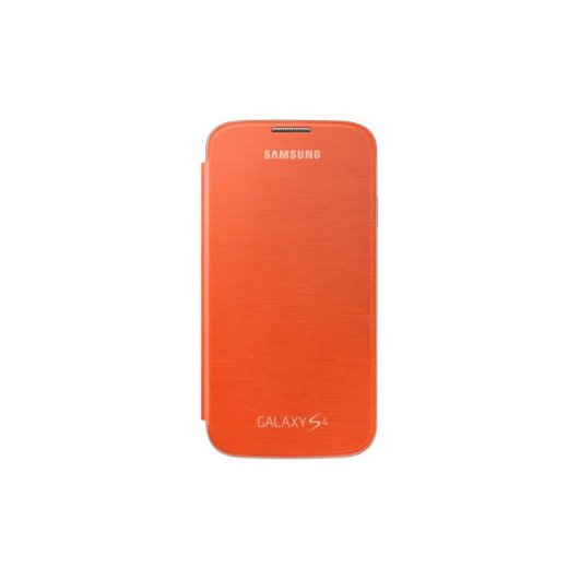 Funda para móvil Samsung Flip Cover Libro Naranja para Galaxy S4