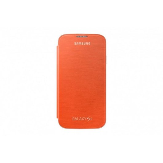 Funda para móvil Samsung Flip Cover Libro Naranja para Galaxy S4