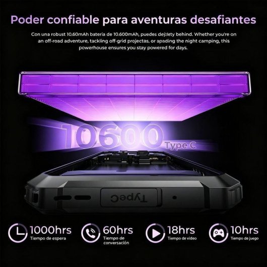 Oukitel G7 4G 8GB 256GB 6.52" Negro