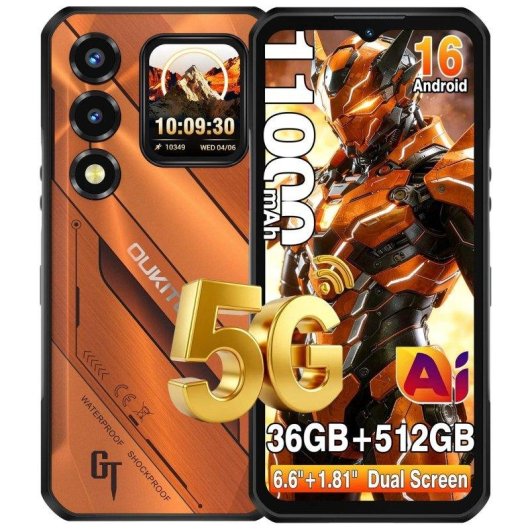 Oukitel WP66 5G 12GB 512GB 6.6" Naranja
