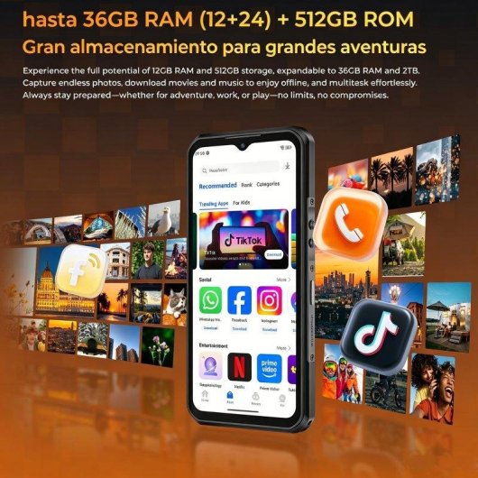 Oukitel WP66 5G 12GB 512GB 6.6" Naranja
