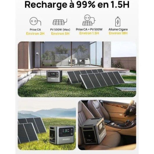 Energie-Station Aferiy P210 2048Wh 16 Anschlüsse LiFePO4 Batterie Solar-Ladung UPS
