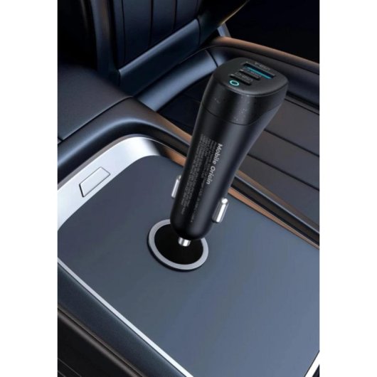 Cargador de Coche Mobile Origin MO-100WCCH-CA25 USB-C 100W Power Delivery Negro