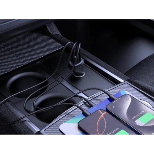 Cargador de Coche Mobile Origin MO-100WCCH-CA25 USB-C 100W Power Delivery Negro