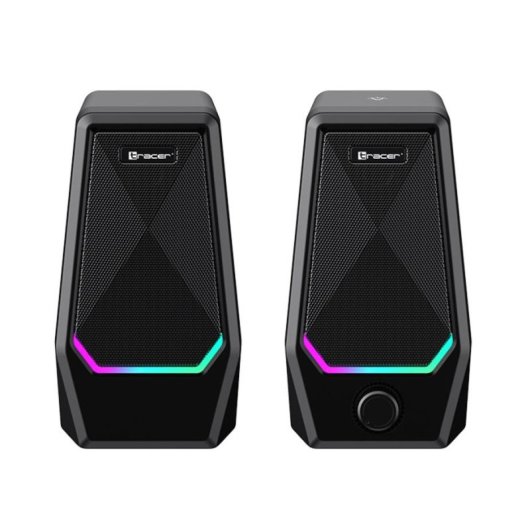 Altavoces Tracer 2.0 Loop RGB USB 20 W con iluminación y control frontal