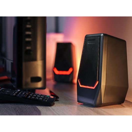 Altavoces Tracer 2.0 Loop RGB USB 20 W con iluminación y control frontal