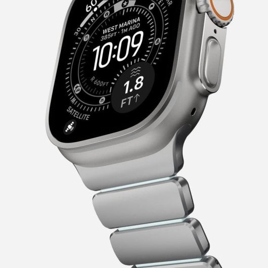 Pulsera Nomad Titanio Natural para Apple Watch Ultra 1-11 y SE