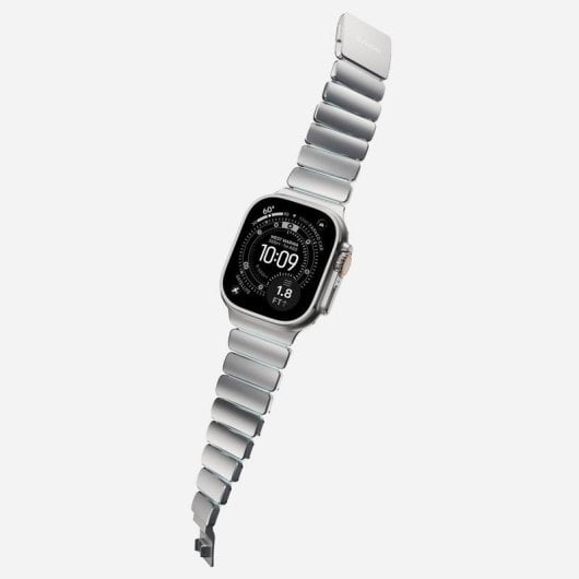 Pulsera Nomad Titanio Natural para Apple Watch Ultra 1-11 y SE