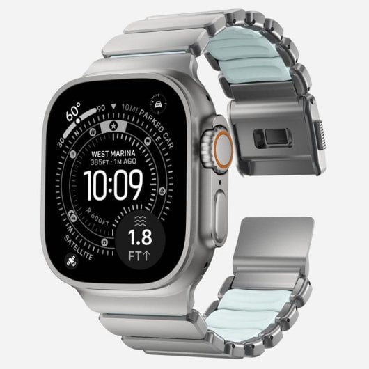 Pulsera Nomad Titanio Natural para Apple Watch Ultra 1-11 y SE