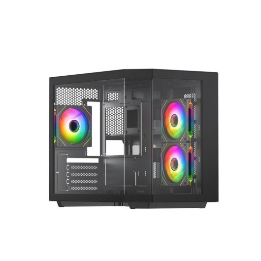 Caja PC VIDA EDGE MINI MATX ARGB Negro Cubo Micro ATX/ITX