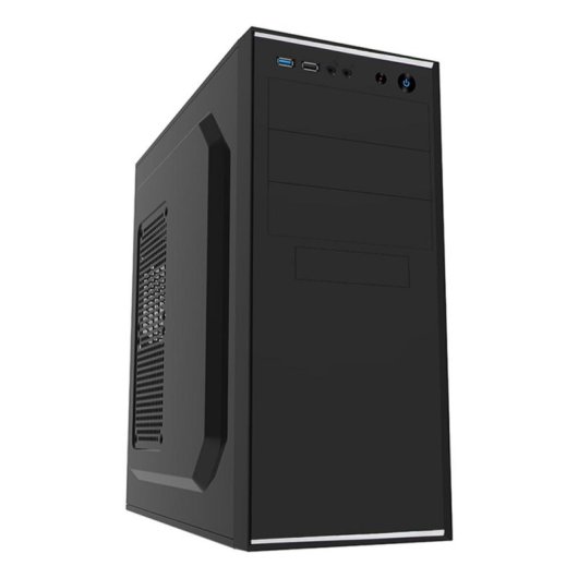 Boîtier PC CiT JETSTREAM-SILVER Midi Tower ATX 500W Noir Argent