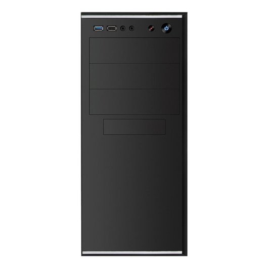 Boîtier PC CiT JETSTREAM-SILVER Midi Tower ATX 500W Noir Argent