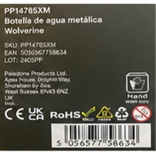 Bouteille Métallique Wolverine 500 ml Acier Inoxydable Jaune